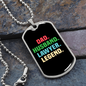To My Husband Dad Husband Lawyer Necklace Stainless Steel or 18k Gold Dog Tag 24" Chain-Express Your Love Gifts