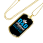 To My Husband Dad Husband Nurse Necklace Stainless Steel or 18k Gold Dog Tag 24" Chain-Express Your Love Gifts