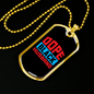 To My Husband Dope Black Husband Necklace Stainless Steel or 18k Gold Dog Tag 24" Chain-Express Your Love Gifts