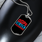 To My Husband Dope Black Husband Necklace Stainless Steel or 18k Gold Dog Tag 24" Chain-Express Your Love Gifts