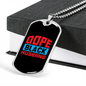 To My Husband Dope Black Husband Necklace Stainless Steel or 18k Gold Dog Tag 24" Chain-Express Your Love Gifts