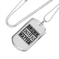 To My Husband Drunk Husbands Matter Necklace Stainless Steel or 18k Gold Dog Tag 24" Chain-Express Your Love Gifts