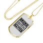 To My Husband Drunk Husbands Matter Necklace Stainless Steel or 18k Gold Dog Tag 24" Chain-Express Your Love Gifts