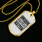 To My Husband Drunk Husbands Matter Necklace Stainless Steel or 18k Gold Dog Tag 24" Chain-Express Your Love Gifts
