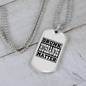 To My Husband Drunk Husbands Matter Necklace Stainless Steel or 18k Gold Dog Tag 24" Chain-Express Your Love Gifts