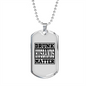 To My Husband Drunk Husbands Matter Necklace Stainless Steel or 18k Gold Dog Tag 24" Chain-Express Your Love Gifts