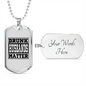To My Husband Drunk Husbands Matter Necklace Stainless Steel or 18k Gold Dog Tag 24" Chain-Express Your Love Gifts
