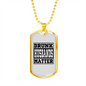 To My Husband Drunk Husbands Matter Necklace Stainless Steel or 18k Gold Dog Tag 24" Chain-Express Your Love Gifts