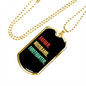 To My Husband Father Husband Firefighter Necklace Stainless Steel or 18k Gold Dog Tag 24" Chain-Express Your Love Gifts