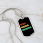 To My Husband Father Husband Firefighter Necklace Stainless Steel or 18k Gold Dog Tag 24" Chain-Express Your Love Gifts