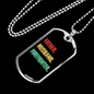 To My Husband Father Husband Firefighter Necklace Stainless Steel or 18k Gold Dog Tag 24" Chain-Express Your Love Gifts