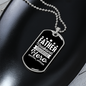 To My Husband Father Husband Hero Necklace Stainless Steel or 18k Gold Dog Tag 24" Chain-Express Your Love Gifts