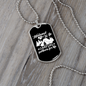 To My Husband Husband And Wife Camping Partners Necklace Stainless Steel or 18k Gold Dog Tag 24" Chain-Express Your Love Gifts