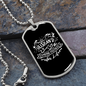 To My Husband Husband & Wife Camping Partners Necklace Stainless Steel or 18k Gold Dog Tag 24" Chain-Express Your Love Gifts