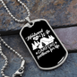 To My Husband Husband And Wife Camping Partners Necklace Stainless Steel or 18k Gold Dog Tag 24" Chain-Express Your Love Gifts