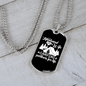To My Husband Husband And Wife Camping Partners Necklace Stainless Steel or 18k Gold Dog Tag 24" Chain-Express Your Love Gifts