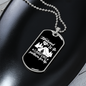 To My Husband Husband And Wife Camping Partners Necklace Stainless Steel or 18k Gold Dog Tag 24" Chain-Express Your Love Gifts