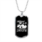 To My Husband Husband And Wife Camping Partners Necklace Stainless Steel or 18k Gold Dog Tag 24" Chain-Express Your Love Gifts