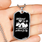 To My Husband Husband And Wife Camping Partners Necklace Stainless Steel or 18k Gold Dog Tag 24" Chain-Express Your Love Gifts