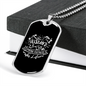 To My Husband Husband & Wife Camping Partners Necklace Stainless Steel or 18k Gold Dog Tag 24" Chain-Express Your Love Gifts
