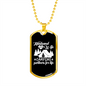 To My Husband Husband And Wife Camping Partners Necklace Stainless Steel or 18k Gold Dog Tag 24" Chain-Express Your Love Gifts