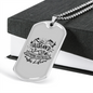To My Husband Husband & Wife Camping Partners White Necklace Stainless Steel or 18k Gold Dog Tag 24" Chain-Express Your Love Gifts