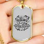 To My Husband Husband & Wife Camping Partners White Necklace Stainless Steel or 18k Gold Dog Tag 24" Chain-Express Your Love Gifts