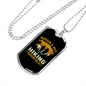 To My Husband Husband And Wife Hiking Necklace Stainless Steel or 18k Gold Dog Tag 24" Chain-Express Your Love Gifts