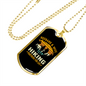 To My Husband Husband And Wife Hiking Necklace Stainless Steel or 18k Gold Dog Tag 24" Chain-Express Your Love Gifts