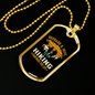 To My Husband Husband And Wife Hiking Necklace Stainless Steel or 18k Gold Dog Tag 24" Chain-Express Your Love Gifts