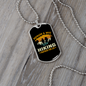 To My Husband Husband And Wife Hiking Necklace Stainless Steel or 18k Gold Dog Tag 24" Chain-Express Your Love Gifts