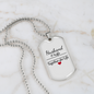 To My Husband Husband and Wife Together For Life Necklace Stainless Steel or 18k Gold Dog Tag 24" Chain-Express Your Love Gifts