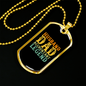 To My Husband Husband Dad Accountant Legend Necklace Stainless Steel or 18k Gold Dog Tag 24" Chain-Express Your Love Gifts