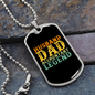 To My Husband Husband Dad Accountant Legend Necklace Stainless Steel or 18k Gold Dog Tag 24" Chain-Express Your Love Gifts