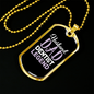 To My Husband Husband Dad Dentist Necklace Stainless Steel or 18k Gold Dog Tag 24" Chain-Express Your Love Gifts