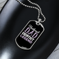 To My Husband Husband Dad Dentist Necklace Stainless Steel or 18k Gold Dog Tag 24" Chain-Express Your Love Gifts