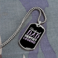 To My Husband Husband Dad Dentist Necklace Stainless Steel or 18k Gold Dog Tag 24" Chain-Express Your Love Gifts