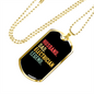 To My Husband Husband Dad Electrician Legend Necklace Stainless Steel or 18k Gold Dog Tag 24" Chain-Express Your Love Gifts
