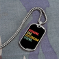 To My Husband Husband Dad Electrician Legend Necklace Stainless Steel or 18k Gold Dog Tag 24" Chain-Express Your Love Gifts