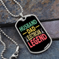 To My Husband Husband Dad Electrician Necklace Stainless Steel or 18k Gold Dog Tag 24" Chain-Express Your Love Gifts