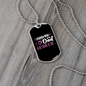 To My Husband Husband Dad Granddad Black Pink Necklace Stainless Steel or 18k Gold Dog Tag 24" Chain-Express Your Love Gifts