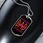To My Husband Husband Dad Granddad Necklace Stainless Steel or 18k Gold Dog Tag 24" Chain-Express Your Love Gifts