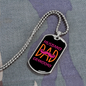 To My Husband Husband Dad Granddad Necklace Stainless Steel or 18k Gold Dog Tag 24" Chain-Express Your Love Gifts