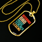 To My Husband Husband Dad Music Teacher Legend Necklace Stainless Steel or 18k Gold Dog Tag 24" Chain-Express Your Love Gifts