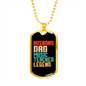 To My Husband Husband Dad Music Teacher Legend Necklace Stainless Steel or 18k Gold Dog Tag 24" Chain-Express Your Love Gifts