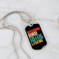To My Husband Husband Dad Professor Legend Necklace Stainless Steel or 18k Gold Dog Tag 24" Chain-Express Your Love Gifts