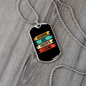To My Husband Husband Dad Trucker Legend Necklace Stainless Steel or 18k Gold Dog Tag 24" Chain-Express Your Love Gifts