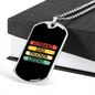 To My Husband Husband Dad Trucker Legend Straight Necklace Stainless Steel or 18k Gold Dog Tag 24" Chain-Express Your Love Gifts