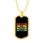To My Husband Husband Dad Trucker Legend Straight Necklace Stainless Steel or 18k Gold Dog Tag 24" Chain-Express Your Love Gifts