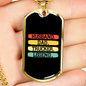 To My Husband Husband Dad Trucker Legend Straight Necklace Stainless Steel or 18k Gold Dog Tag 24" Chain-Express Your Love Gifts